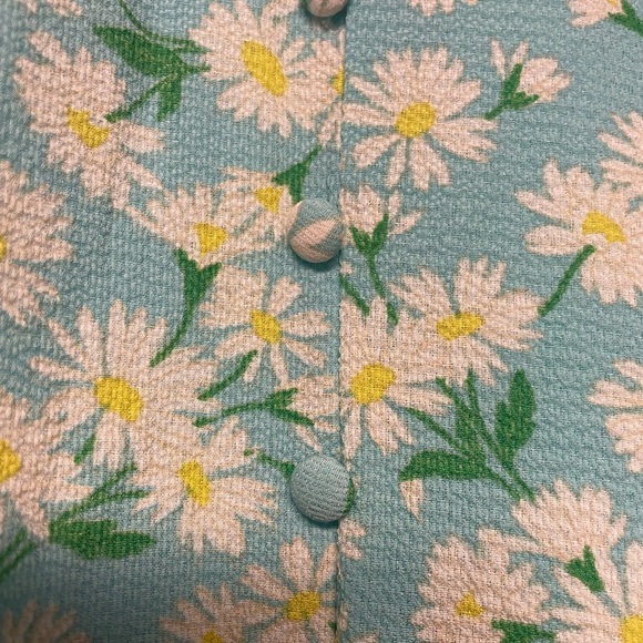 NWOT BCBGeneration Blue Floral Print Pull in Maxi Skirt Size S cottage, boho - Picture 9 of 9